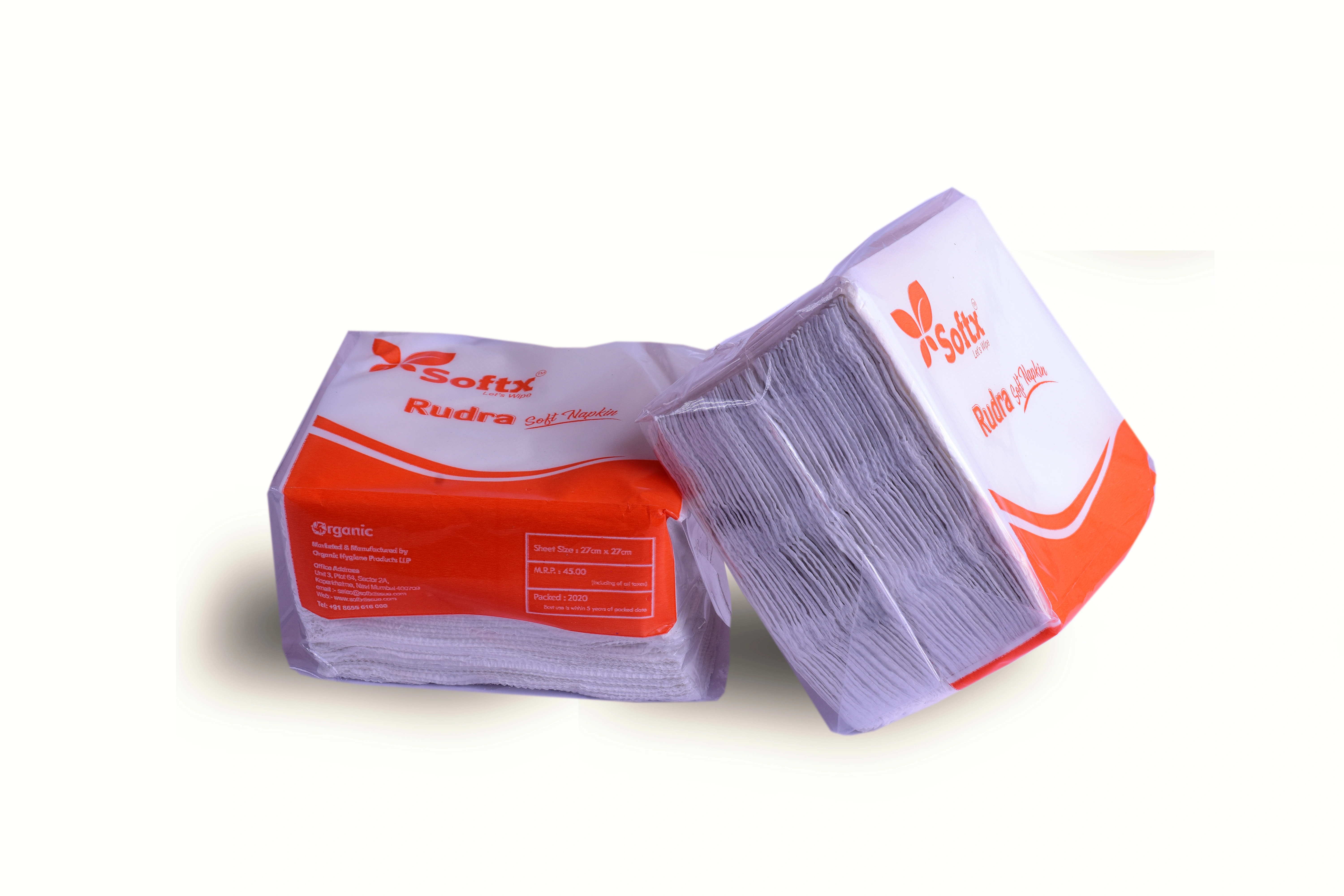 Rudra Paper Napkin, 50 Sheets, 1 Ply Tissue Paper.-2