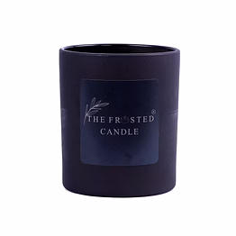 the frosted candle winter blossom [5.3 oz] [30+ hrs] [soy wax]