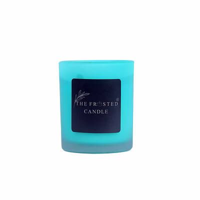 the frosted candle sunrise petal [5.3 oz] [30+ hrs] [soy wax]