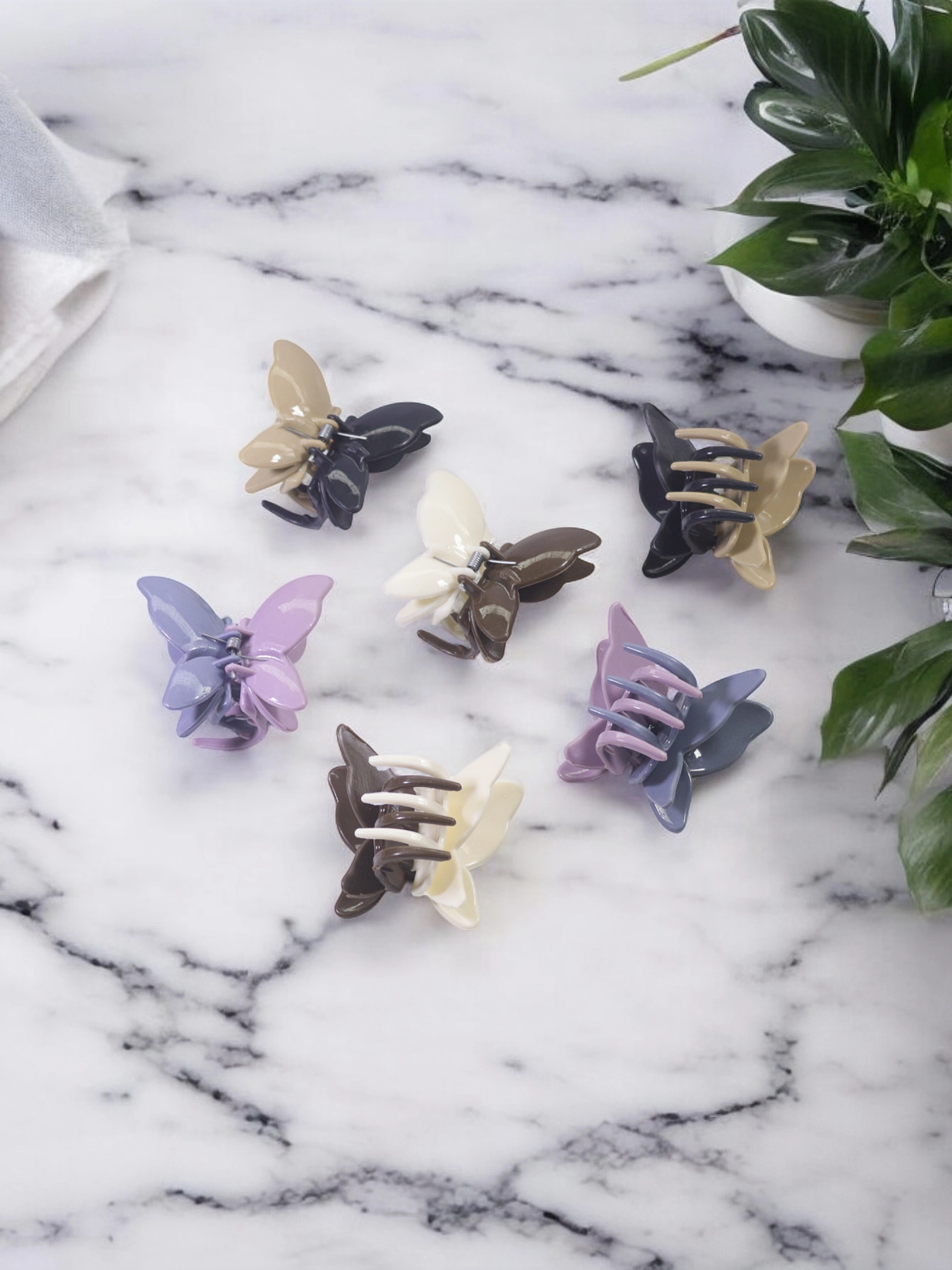 Big Double Butterfly D/C Hair Clips | Hair Accessories-3