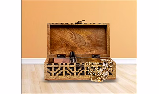 Handcrafted Wooden Storage Box – Stylish & Practical