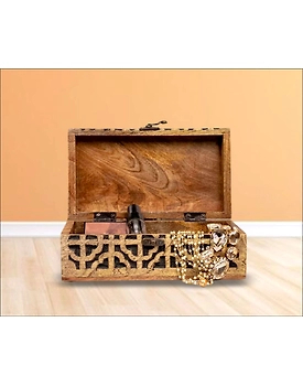 Handcrafted Wooden Storage Box – Stylish & Practical