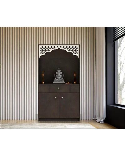 Handcrafted Wooden Temple – Sacred &amp; Timeless-1