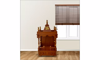 Handcrafted Wooden Temple – Sacred & Elegant
