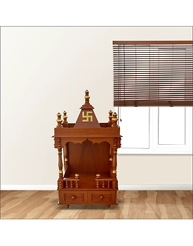 Handcrafted Wooden Temple – Sacred & Elegant