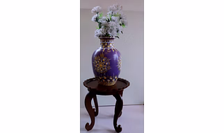 Hand-Painted Clay Vase – Colorful Artisan Craft