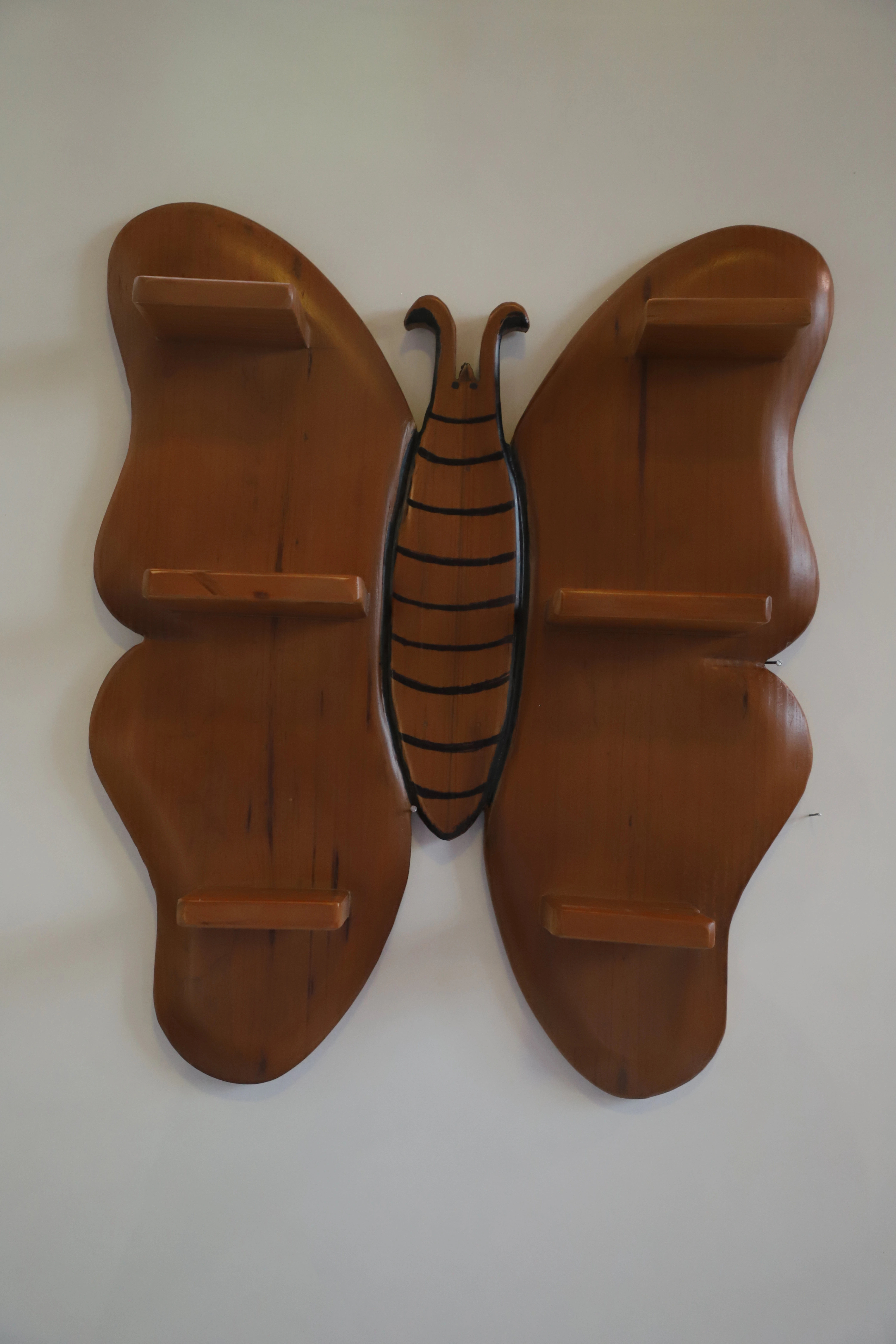 Wooden Butterfly Shelf – Artistic &amp; Functional-12644191