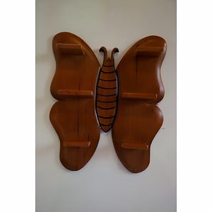 Wooden Butterfly Shelf – Artistic & Functional