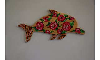 Hand-Painted Wooden Key holder – Artistic & Unique