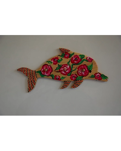 Hand-Painted Wooden Key holder – Artistic &amp; Unique-12644201