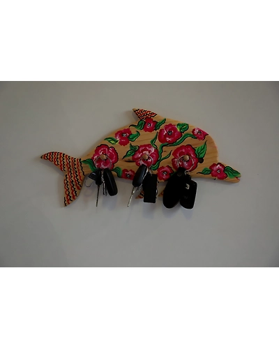 Hand-Painted Wooden Key holder – Artistic &amp; Unique-1
