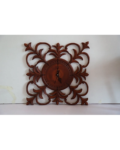Handcrafted Wooden Clock – Timeless Design-12644441