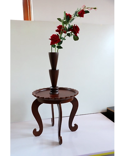 Handcrafted Wooden Vase – Timeless &amp; Elegant-1