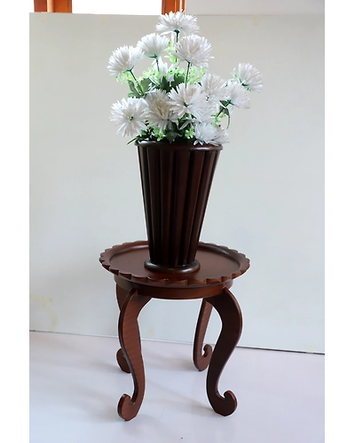 Natural Wooden Vase – Artisan Crafted Elegance-12644605