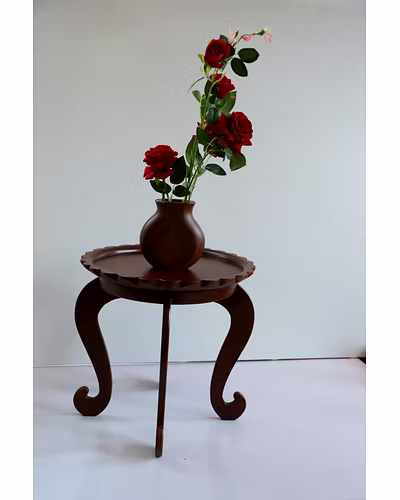 Timber Grace: Handcrafted Wooden Vase with Rustic Elegance-2