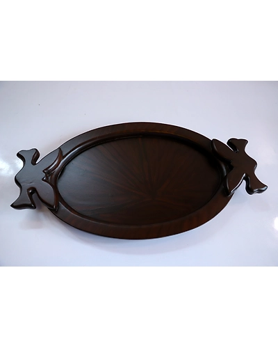 Natural Wooden Tray – Elegant &amp; Versatile-3