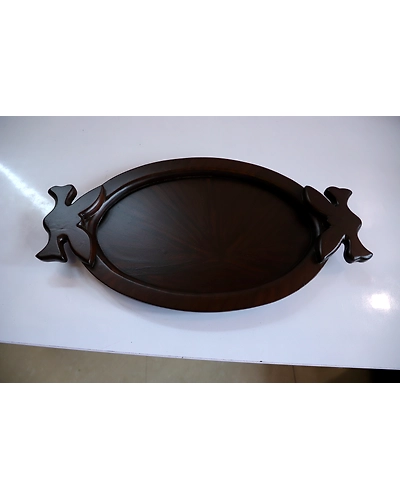 Natural Wooden Tray – Elegant &amp; Versatile-4
