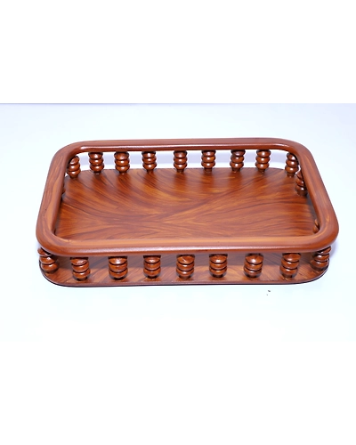 Handcrafted Wooden Tray – Timeless &amp; Versatile-12644689