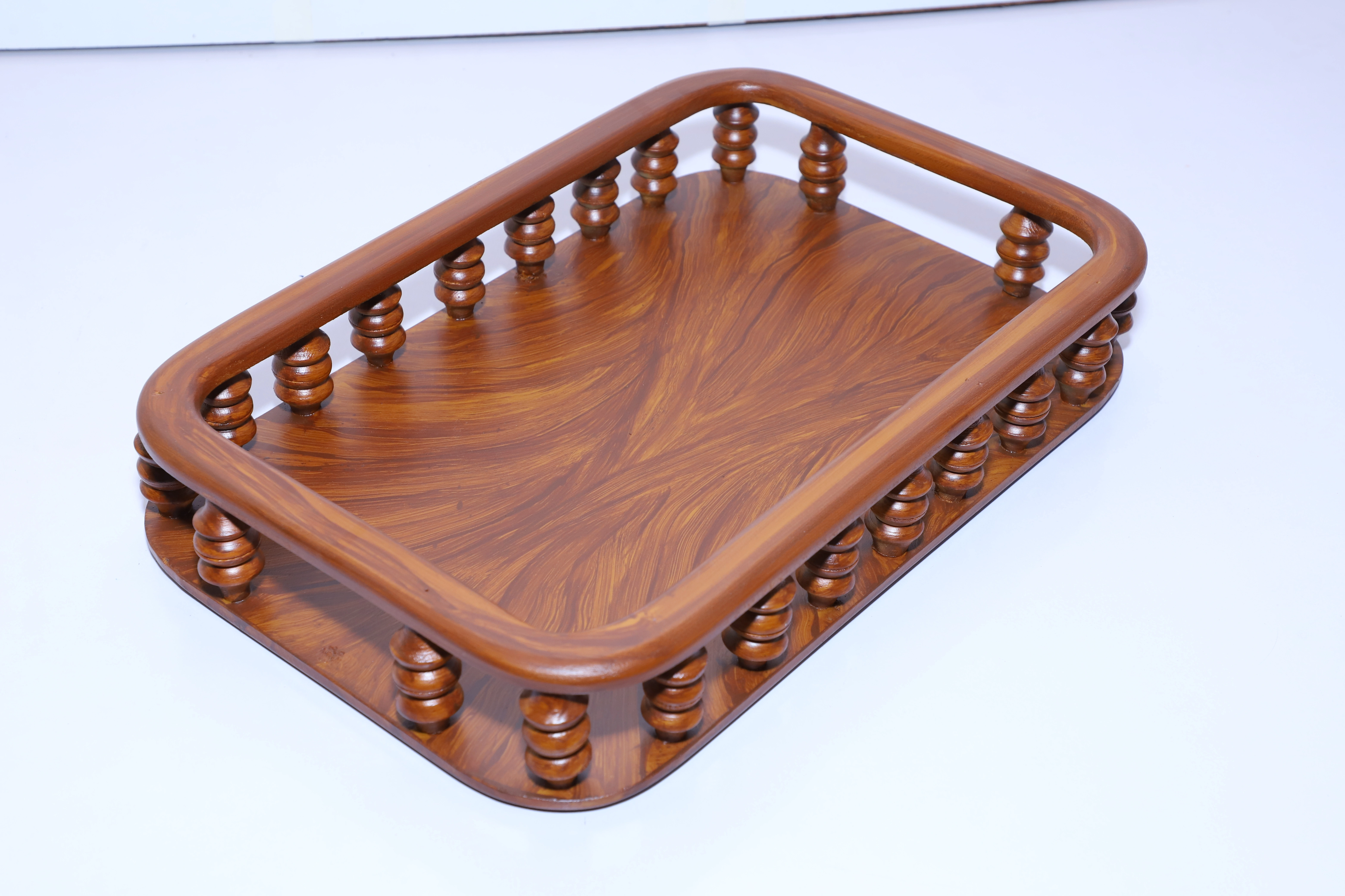 Handcrafted Wooden Tray – Timeless &amp; Versatile-1