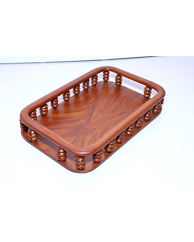 Handcrafted Wooden Tray – Timeless &amp; Versatile-1
