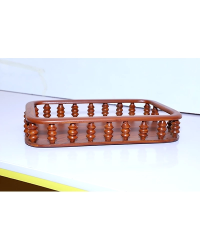 Handcrafted Wooden Tray – Timeless &amp; Versatile-2