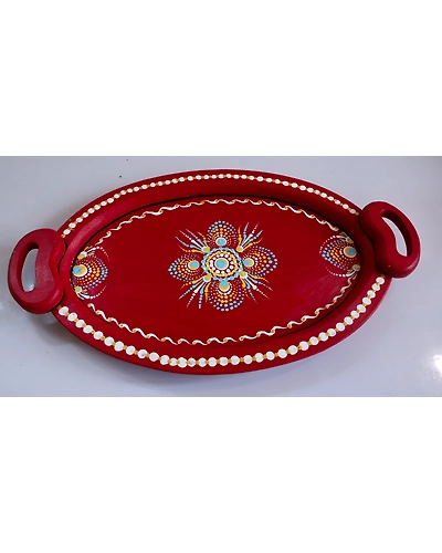 Hand-Painted Wooden Tray-2