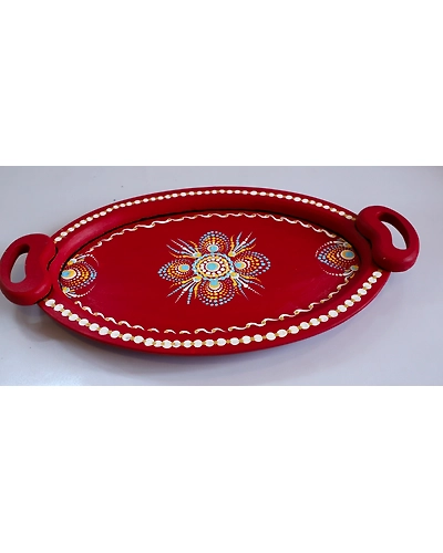 Hand-Painted Wooden Tray-1