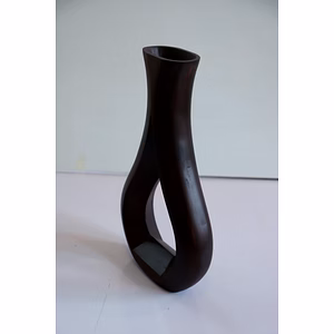 Rustic Wooden Vase – Artisan Crafted Elegance