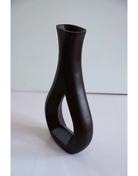 Rustic Wooden Vase – Artisan Crafted Elegance