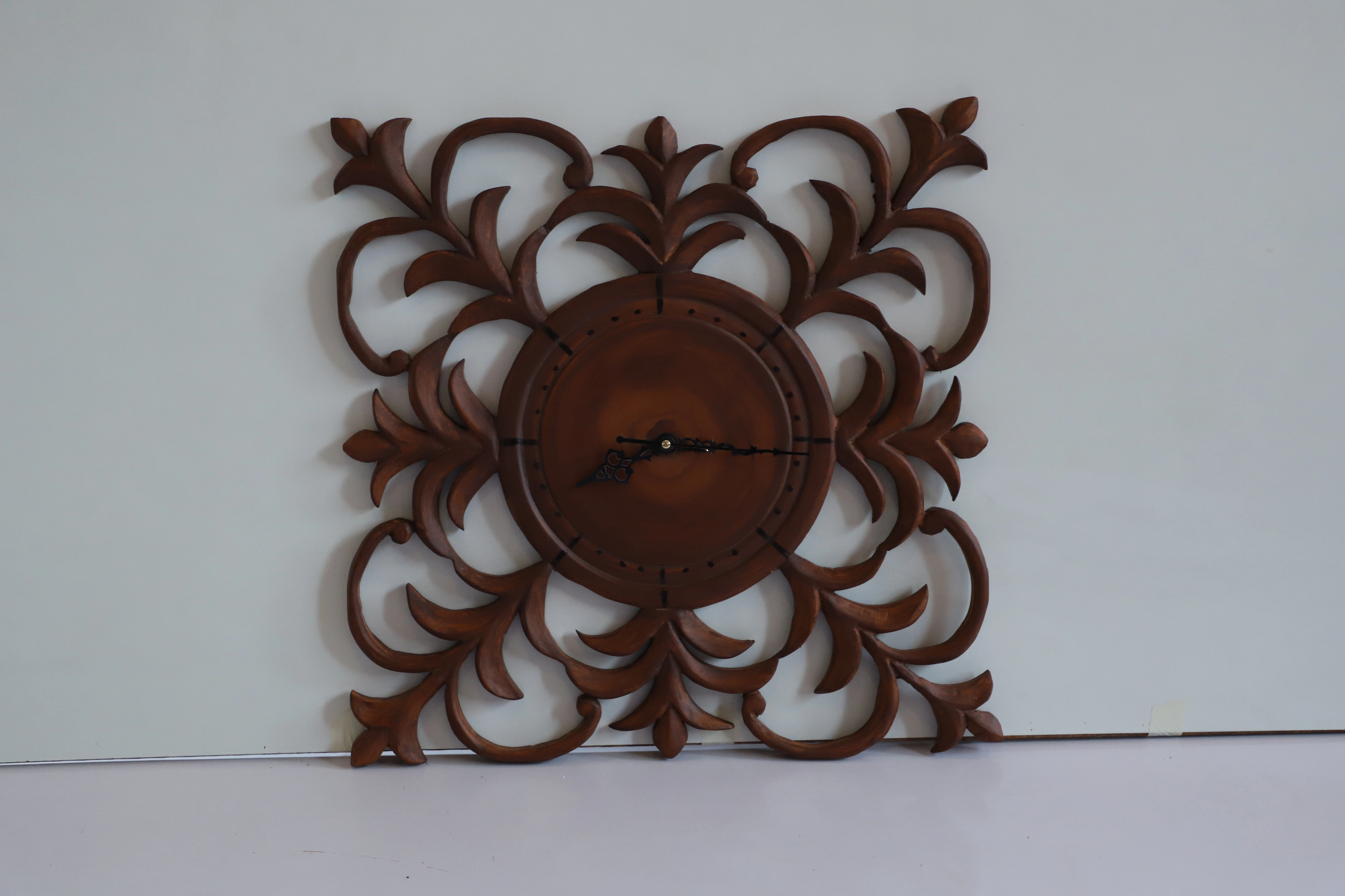 Handcrafted Wooden Clock – Timeless Design-2