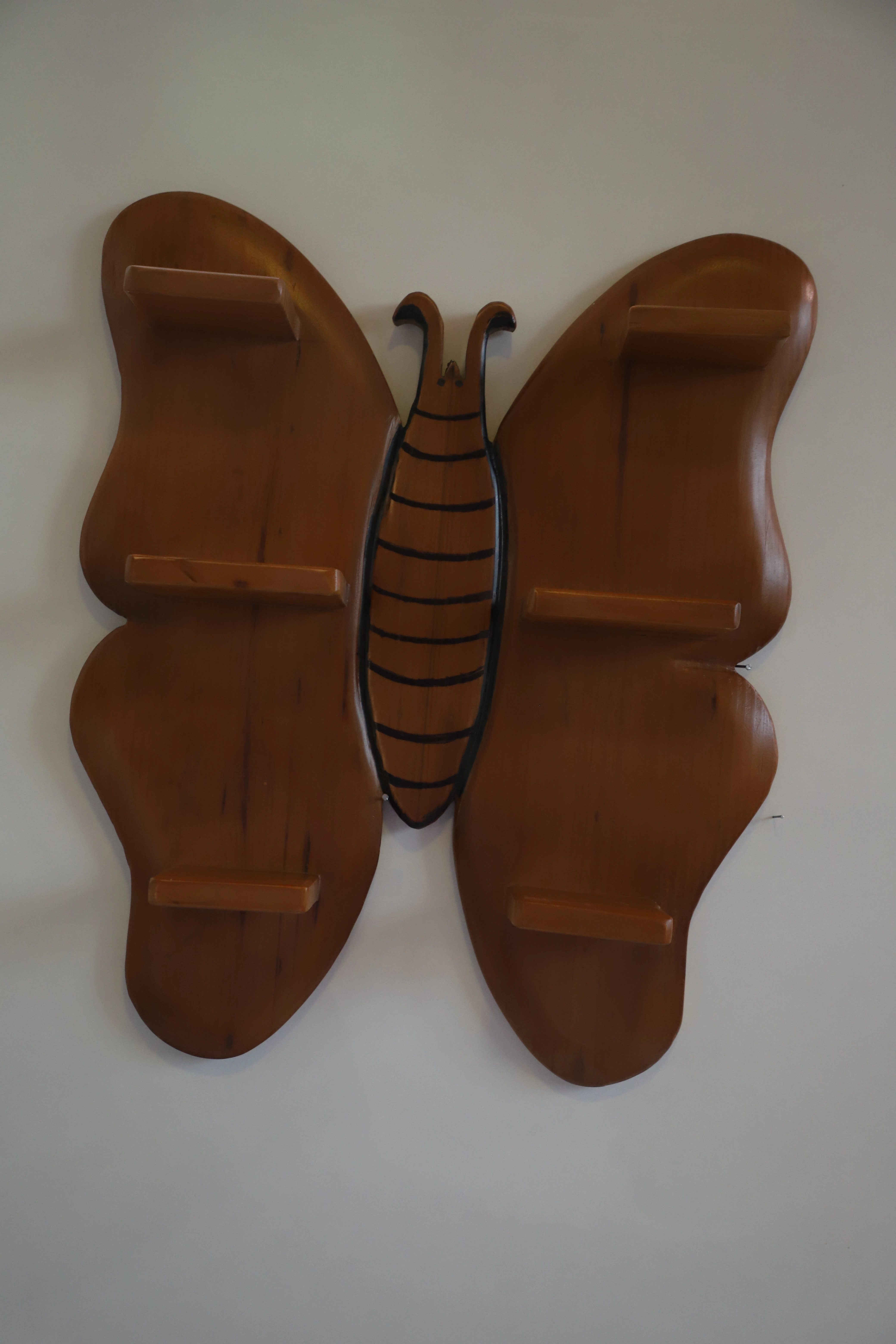 Wooden Butterfly Shelf – Artistic &amp; Functional-1