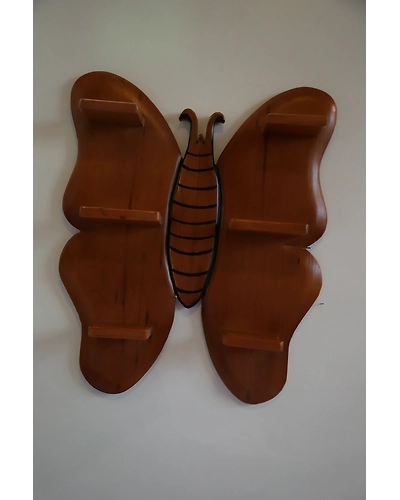 Wooden Butterfly Shelf – Artistic &amp; Functional-2