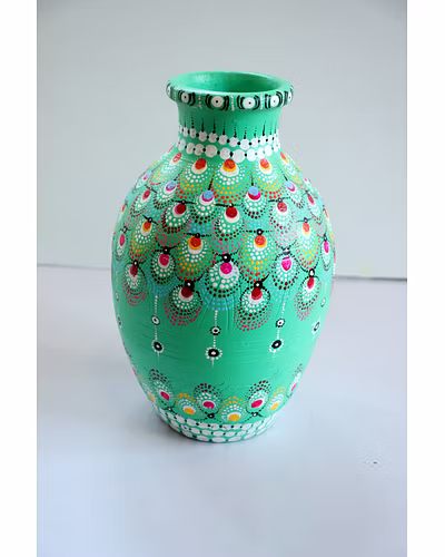 Handcrafted Clay Vase – Rustic Elegance-2