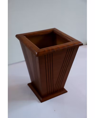 Handcrafted Wooden Vase – Natural Elegance-2
