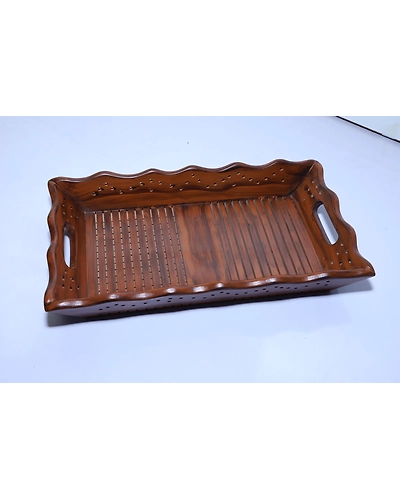 Natural Wooden Tray – Simple &amp; Elegant-2
