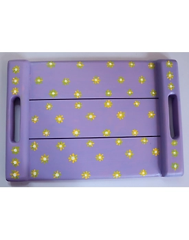 Hand-Painted Wooden Tray – Unique Artisan Craft