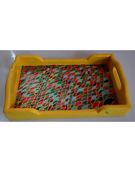 Hand-Painted Wooden Tray – Crafted with Love
