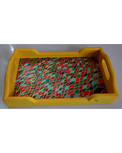 Hand-Painted Wooden Tray – Crafted with Love-12644701