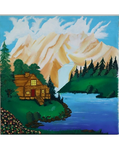 Painting : Serenity in Nature-12645909
