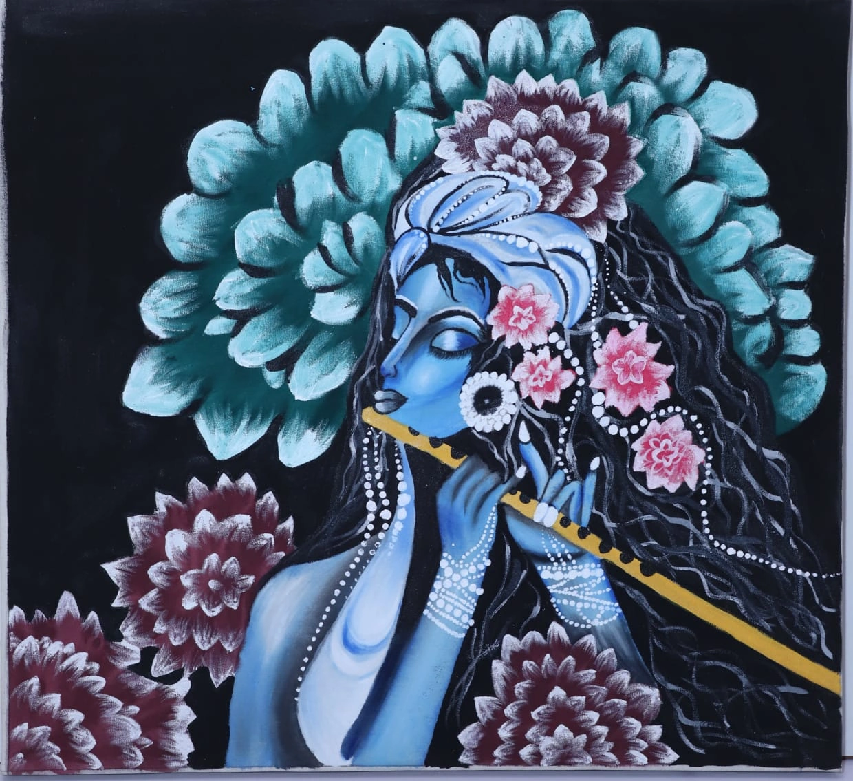 Painting : Playful Divine: Krishna Ji-12645917