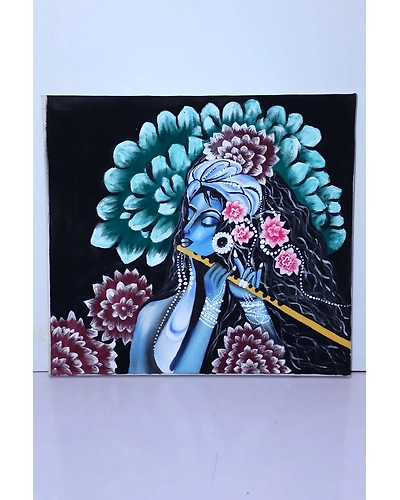 Painting : Playful Divine: Krishna Ji-1