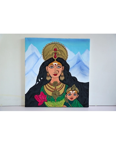 Painting : Divine Power: Goddess Durga-1