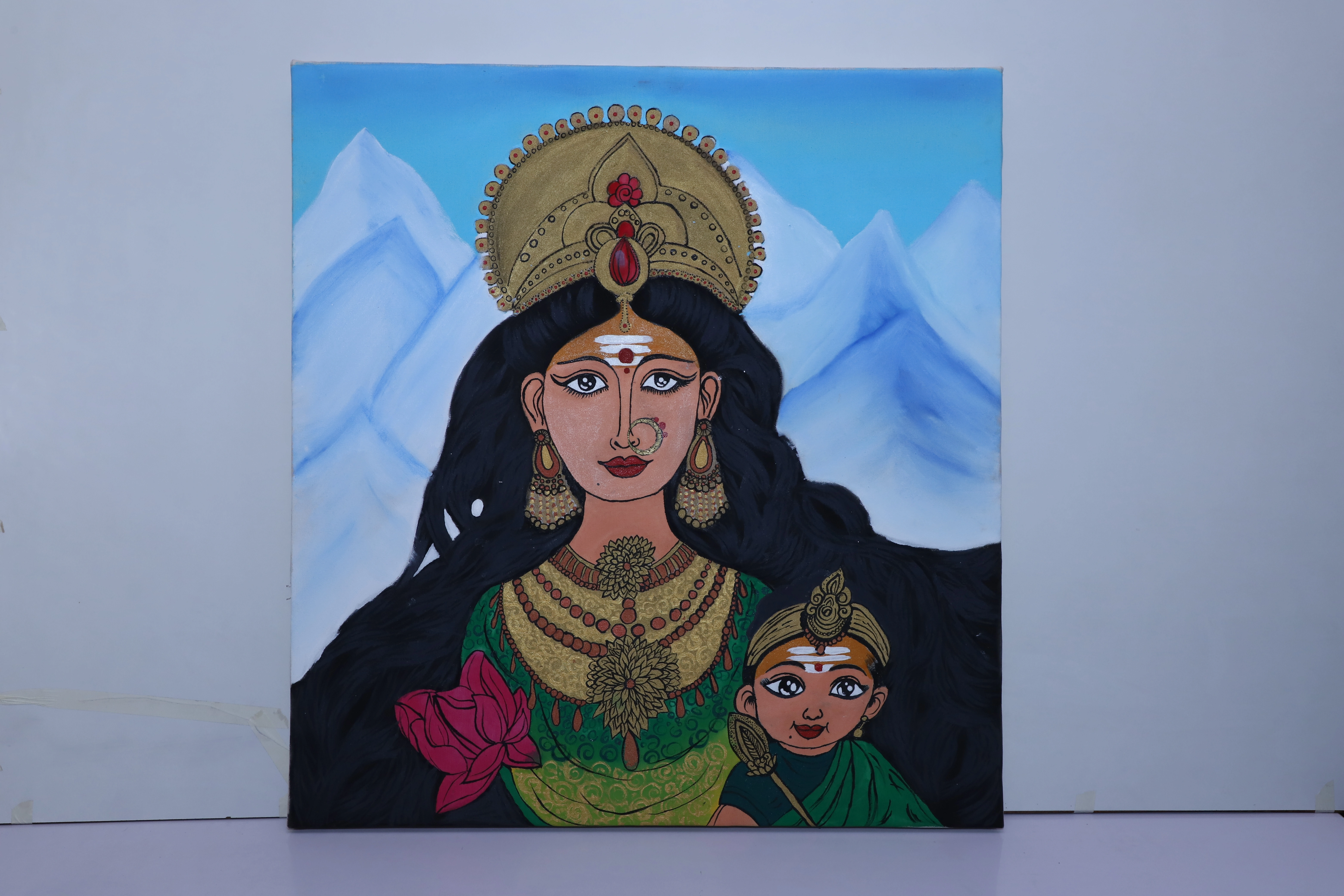 Painting : Divine Power: Goddess Durga-2