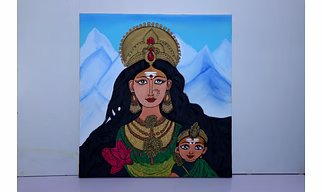 Painting : Divine Power: Goddess Durga