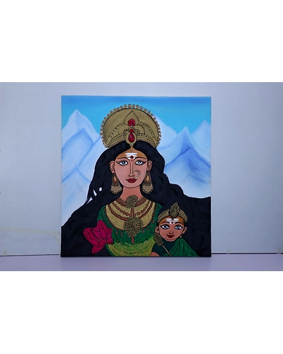 Painting : Divine Power: Goddess Durga-2