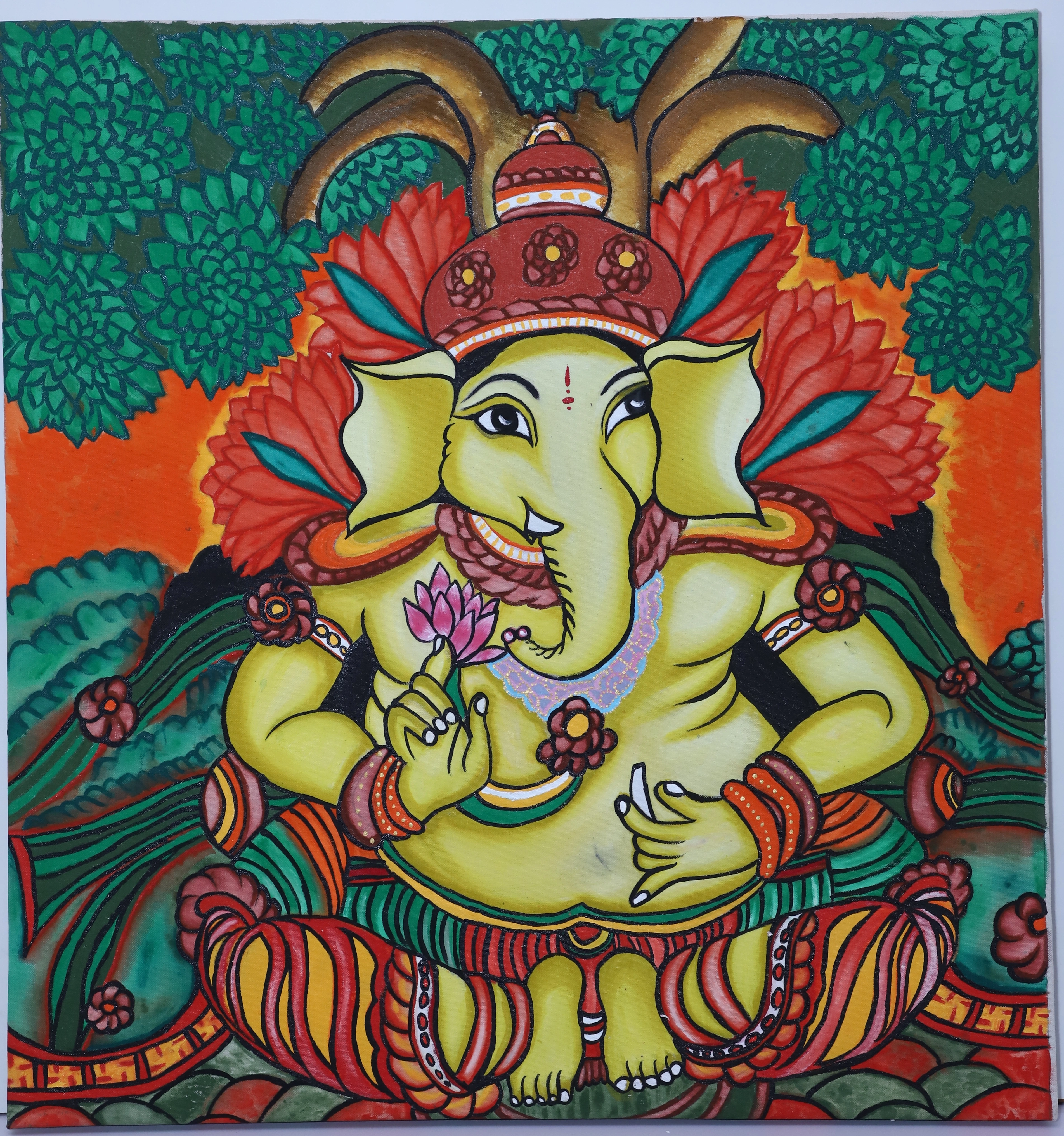 Painting : Eternal Blessings: Ganesh Ji-12645947