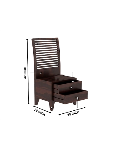 Wooden Bed with Side Tables : Elegant Sleep-5