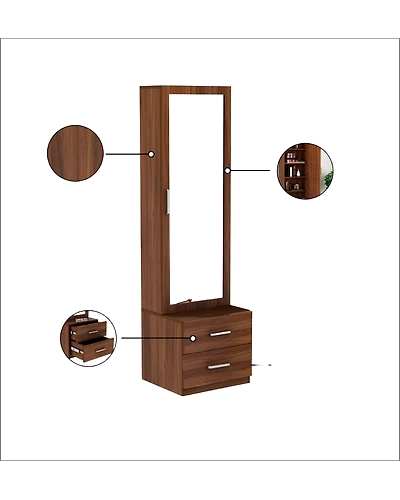 Elegant Dressing Table with 2 Drawers-12646631