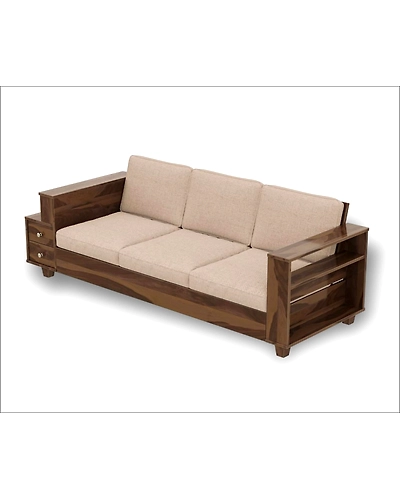 3 Seater wooden Sofa-1