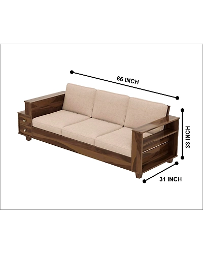 3 Seater wooden Sofa-2